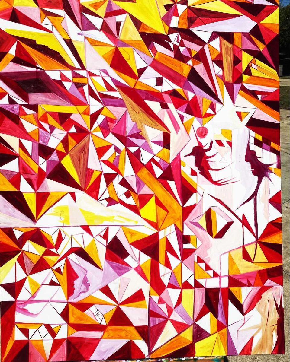 Abstract Painting V107 Metal Print